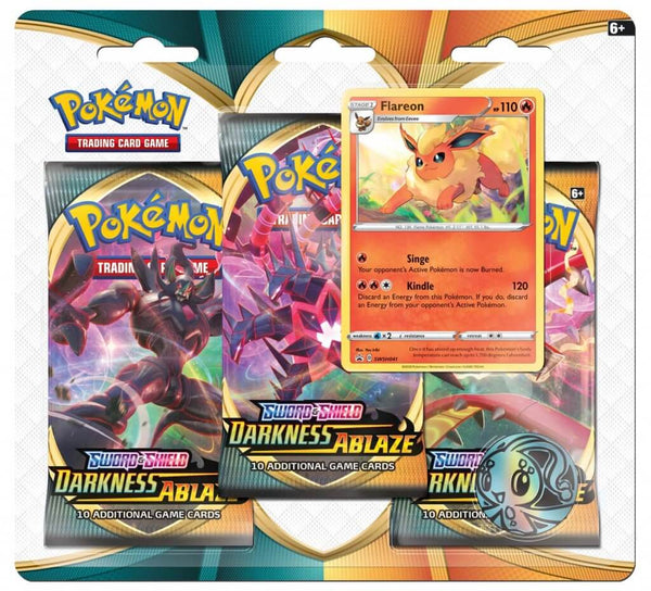 Pokemon TCG: Darkness Ablaze Three Booster Blister